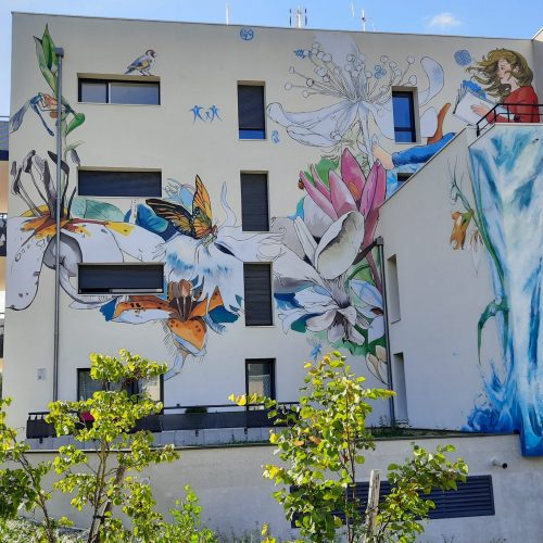 Fresque « L’Alphabet » - Par le collectif Vertical Pulse